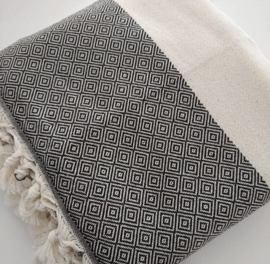 Home 12 Turkish Peshtemal Bedspread, Diamond